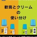 クリーム と 軟膏 の 違い：それぞれの特徴と効果を解説します。